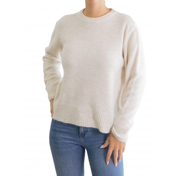 Maglioncino girocollo tinta unita 